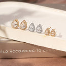 BRINCO ZIRCONIA BRANCA GOTAS P/M/G