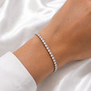 PULSEIRA RIVIERA 4 MILÍMETROS RÓDIO BRANCO