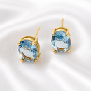 BRINCO OVAL CRISTAL LONDON BLUE