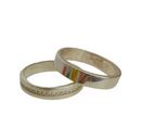 PAR ALIANÇAS PRATA 925 (MODELO LISO E CRAVEJADO)