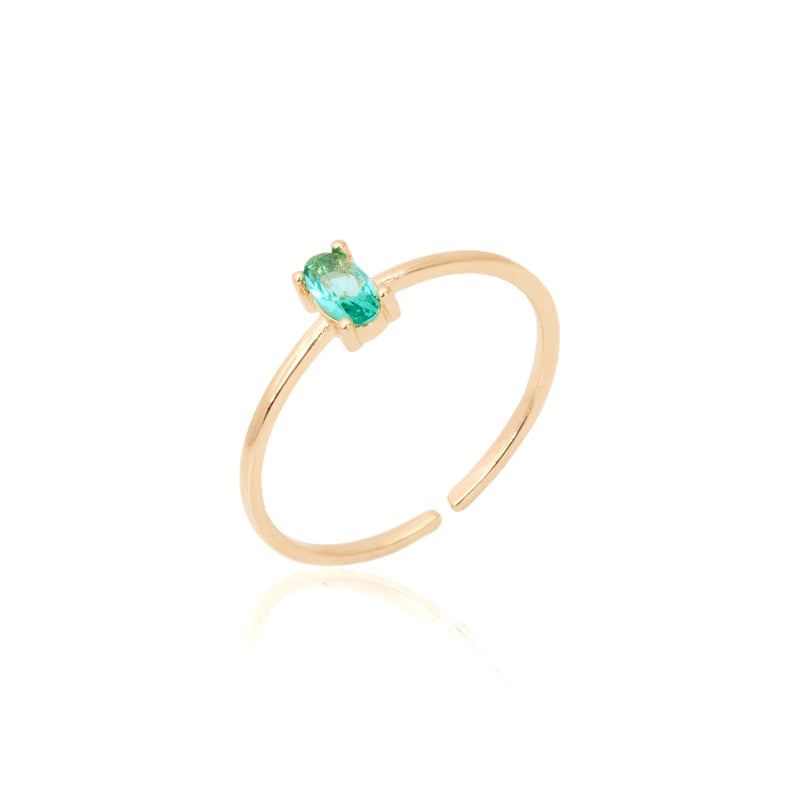 ANEL CRISTAL PARAIBA OVALZINHO