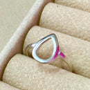 ANEL DE PRATA 925 GOTA VAZADA