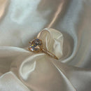 ANEL SOLITÁRIO TRÊS FILEIRAS CRAVEJADAS