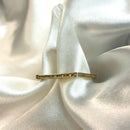 ANEL QUADRADO UMA LINHA CRAVEJADA