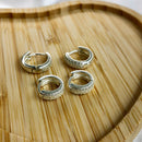 ARGOLA DE PRATA 925 TRÊS LINHAS CRAVEJDAS