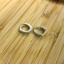 ARGOLA DE PRATA 925 UMA LINHA CRAVEJADA