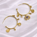 ARGOLA MEDALHA OLHO GREGO