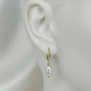 ARGOLA ARTICULADA PINGENTE PÉROLA BARROCA