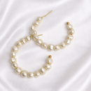 ARGOLA PÉROLAS 4CM