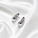 ARGOLA CLICK COM CRISTAL RÓDIO BRANCO