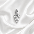 PINGENTE CORAÇÃO MICRO ZIRCÔNIAS RÓDIO BRANCO