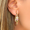 BRINCO ARGOLA CRISTAIS COLORS