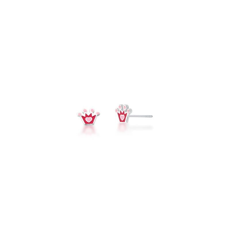 BRINCO KIDS DE COROA ESMALTADO PRATA 925