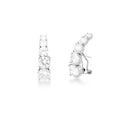 BRINCO EAR HOOK CINCO ZIRCÔNIAS RÓDIO BRANCO