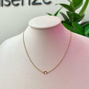 COLAR DOURADO INICIAL LATERAL - 40CM