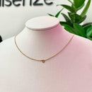 COLAR DOURADO INICIAL LATERAL - 40CM