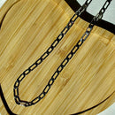 COLAR ELOS GROUMET RÓDIO 60CM