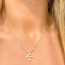 COLAR INICIAL COM ZIRCONIA BRANCA