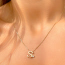 COLAR INICIAL COM ZIRCONIA BRANCA