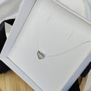 COLAR NYLON CORAÇÃO DE PRATA 925