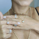 COLAR ABELHA COM PÉROLA