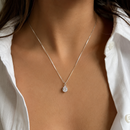 COLAR PONTO DE LUZ GOTA PRATA 925