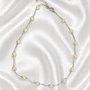 COLAR CHOKER PÉROLAS RÓDIO BRANCO