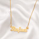 GARGANTILHA PERSONALIZADA MANUSCRITO COM 2 PONTO DE LUZ