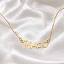 GARGANTILHA PERSONALIZADA PRIMEIROS TRAÇOS ( FEITA PELA CRIANÇA)