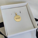 PINGENTE PLACA PARA GRAVAÇÃO - PERSONALIZÁVEL