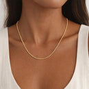 COLAR MINI ESFERAS ACHATADAS