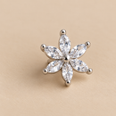 PIERCING PARA CARTILAGEM FLOR COM ZIRCÔNIAS