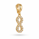 PINGENTE INFINITO MICRO ZIRCÔNIAS CRAVEJADAS