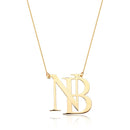 COLAR MONOGRMANA LISO COM INICIAIS