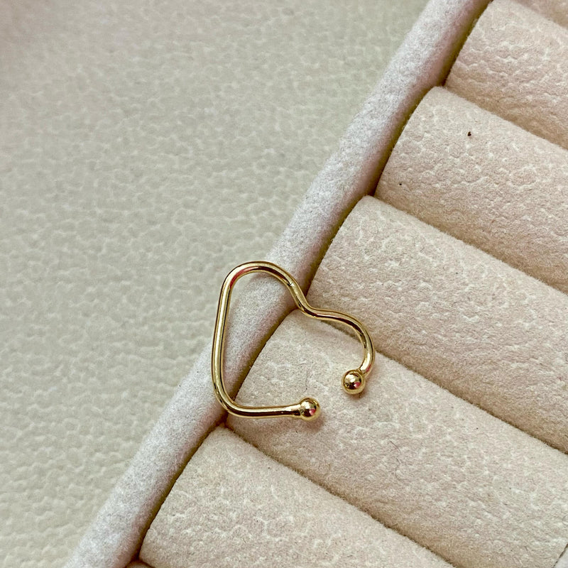 PIERCING CORAÇÃO LISO