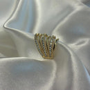 PIERCING SEIS LINHAS TRÊS CRAVEJADAS