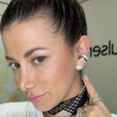 PIERCING FAKE DUPLO CRAVEJADO E LISO