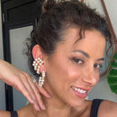 PIERCING FAKE TRÊS AROS PÉROLAS