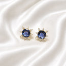 BRINCO DE PONTO LUZ LONDON BLUE BORDADO 8MM