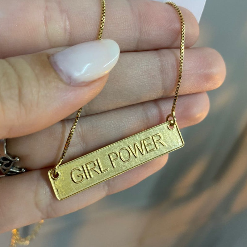 COLAR PLACA GIRL POWER